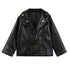 Trendy Girl PU Leather Jacket - Little Palace Store